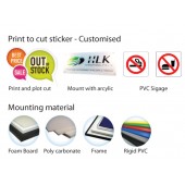 Trans Acrylic + Sticker