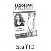Staff ID Card Printing with Individual Data B&W